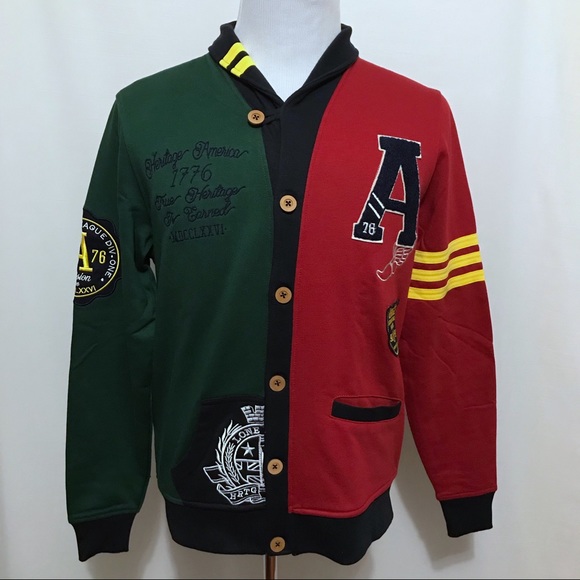 Heritage by America Other - Heritage by America NWT Varsity Cardigan Jacket L